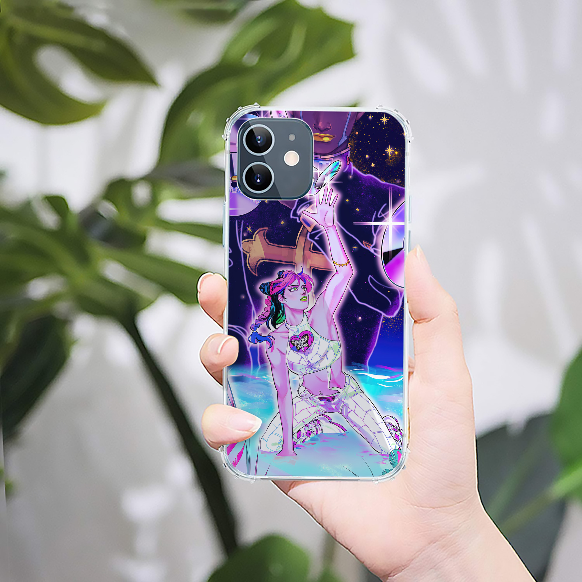 （画像用） ジョジョの奇妙な冒険 JoJo's Bizarre Adventure 【iPhone 12シリーズ対応】透明スマホケース（クリアソフトケース）